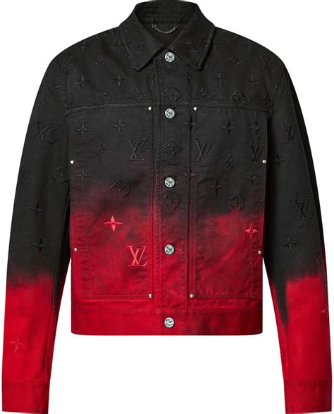 louis vuitton black jean jacket